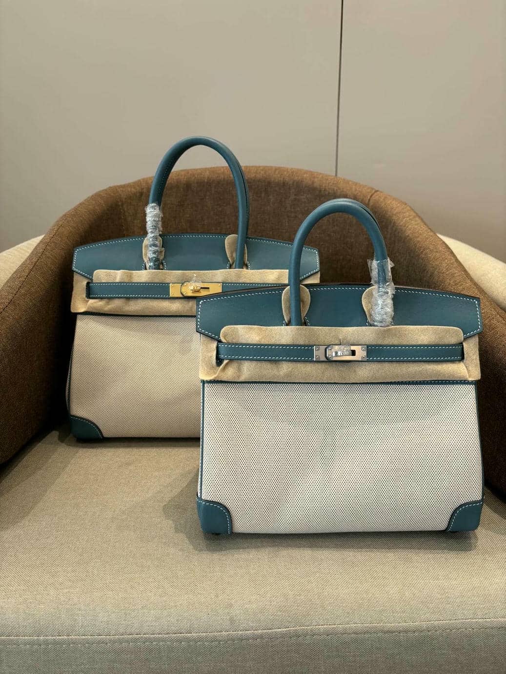 Birkin Canvas-Leather Mix-11
